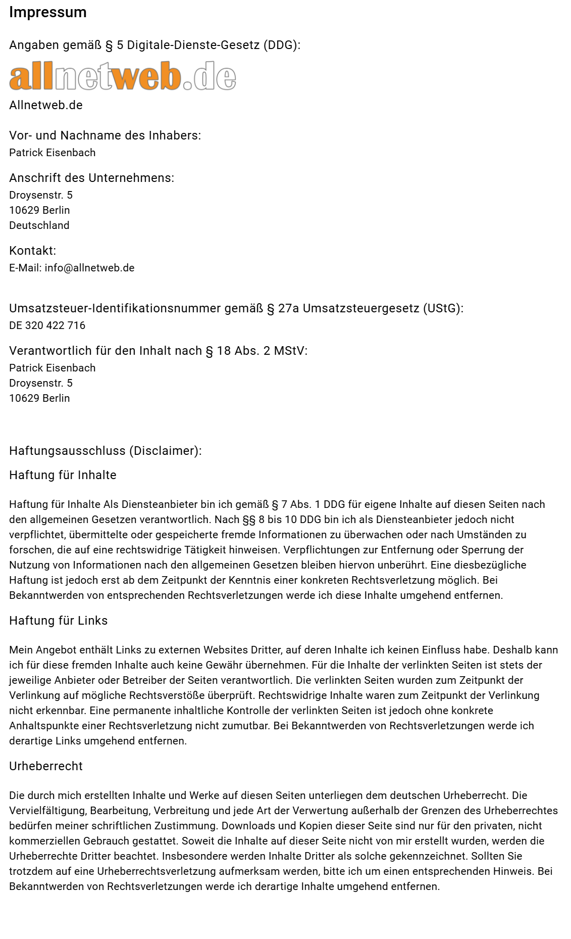 impressum